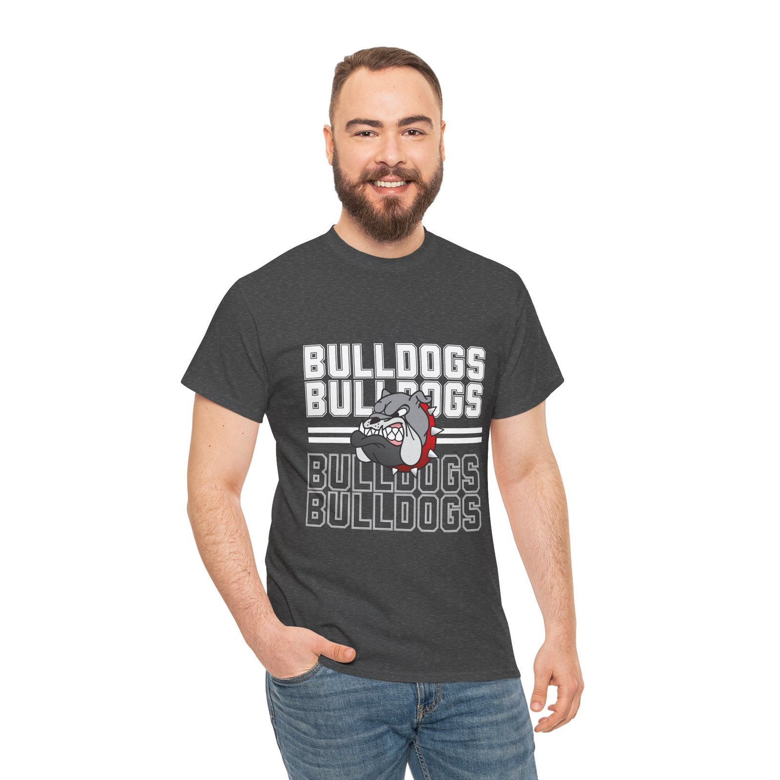 Bulldogs Retro Mascot T-Shirt - Adult - Image 11