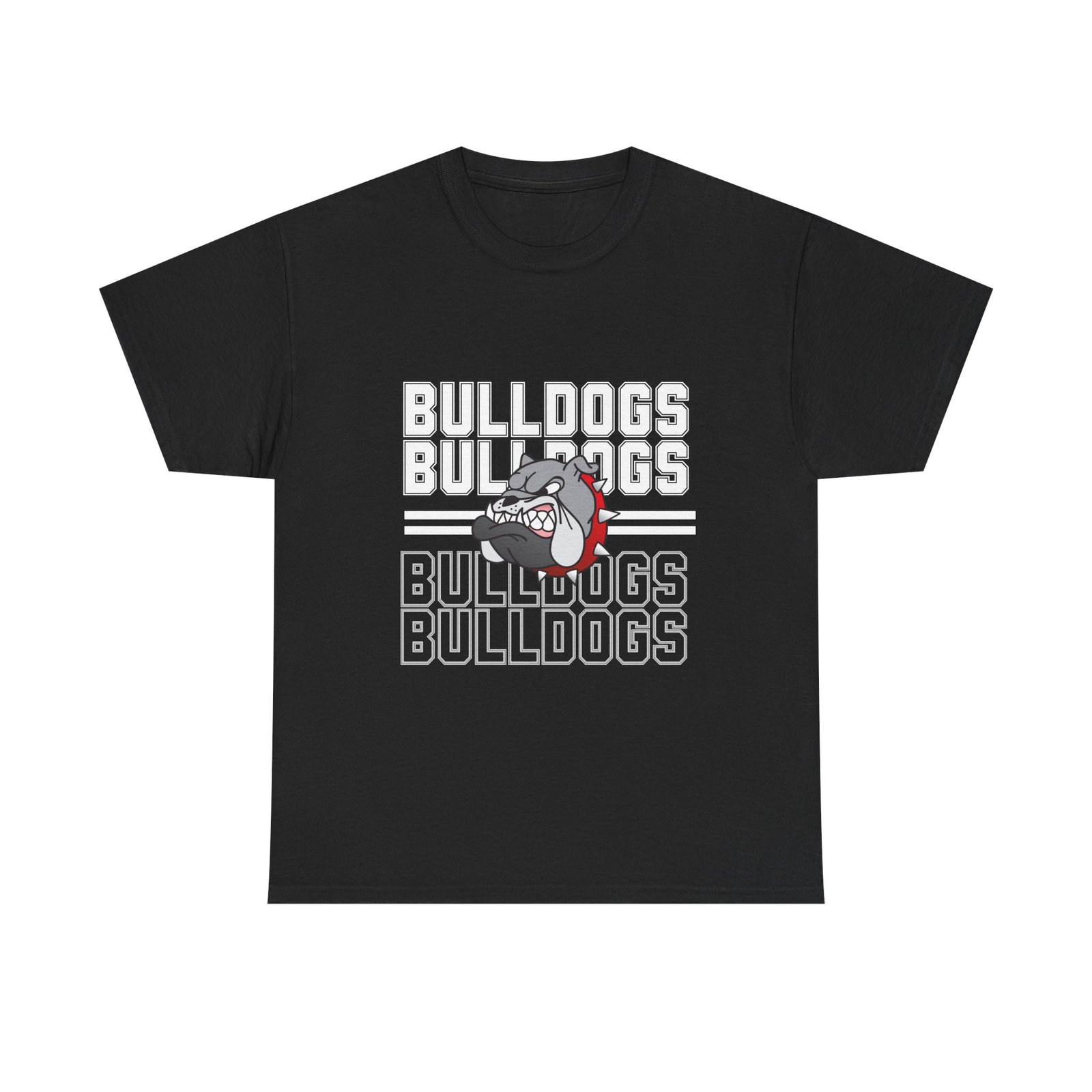 Bulldogs Retro Mascot T-Shirt - Adult - Image 5
