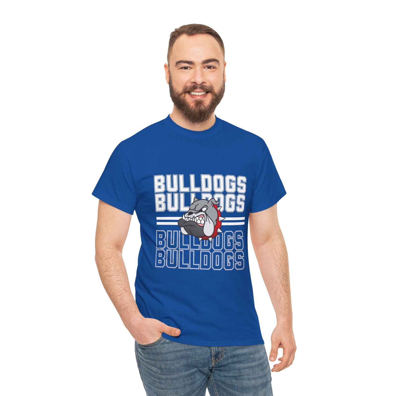 Bulldogs Retro Mascot T-Shirt - Adult